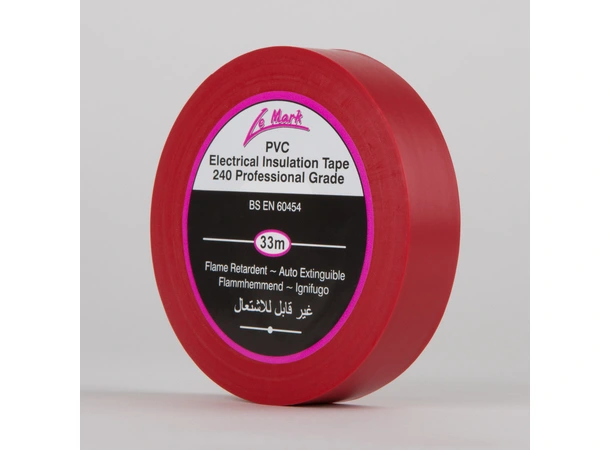 Le Mark PVC Tape RED 19mm X 33m